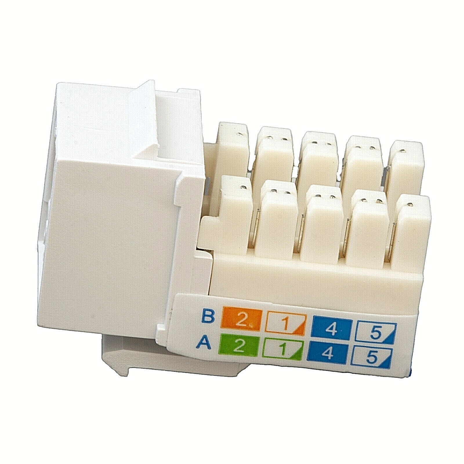 Cat6 Jack White UL Listed - 100 Pack