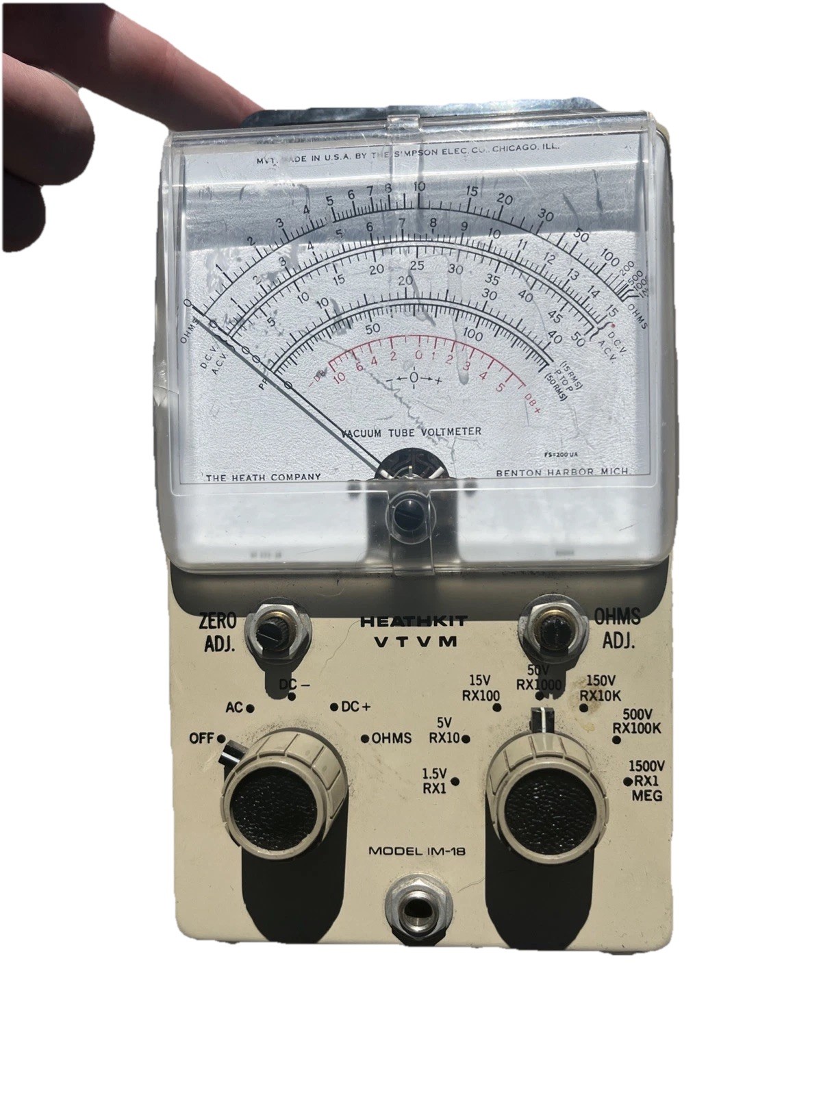 Heathkit Model IM-18 VTVM Vacuum Tube Voltmeter | Ham Radio Equipment