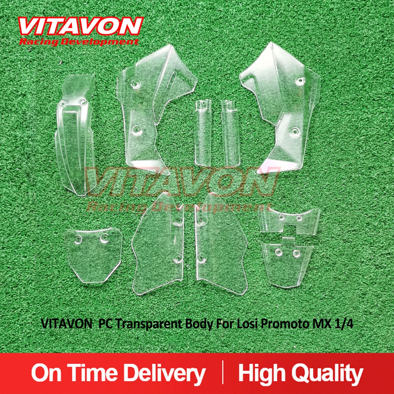 Vitavon Promoto Bike Clear Body PC Transparent Body For Losi Promoto MX 1/4