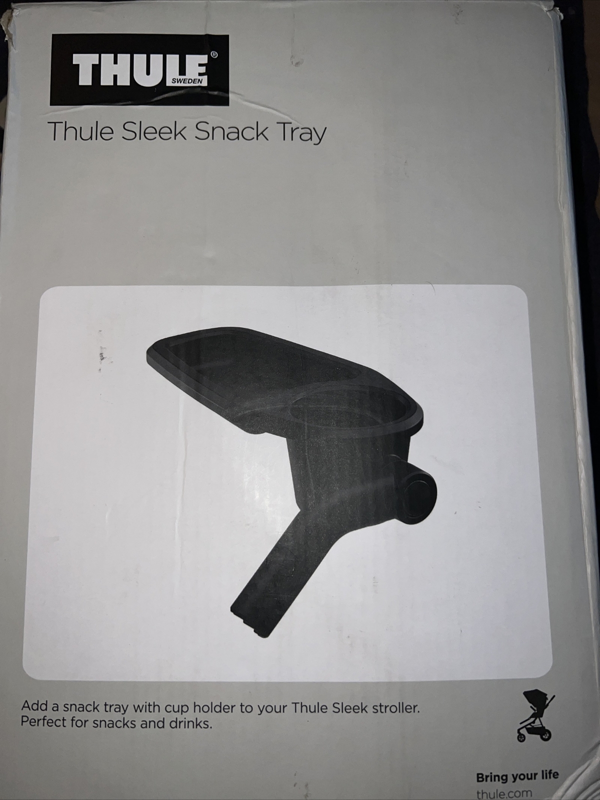 Thule 11000302 Sleek Snack Tray Stroller Attachment Black