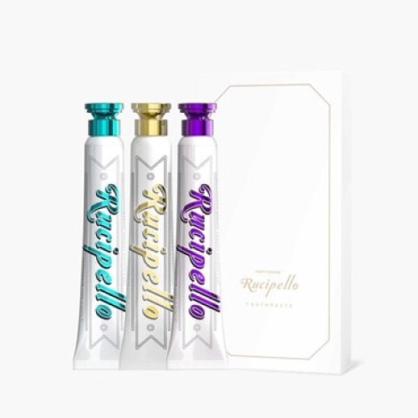 Rucipello  Toothpaste 3 Types Gift Set, 3.53oz × 3 EA