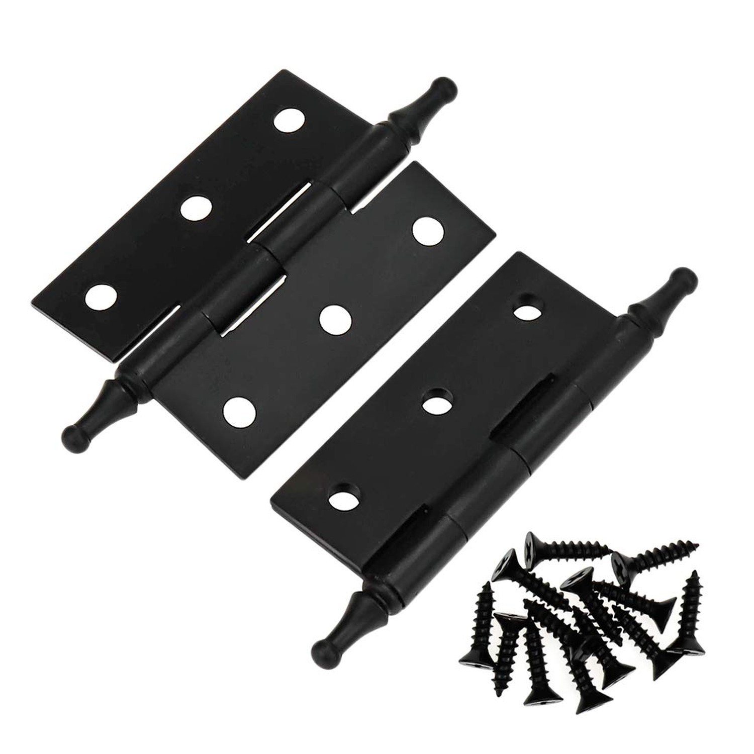 2 Inch Folding Butt Hinges Black 2Pcs, 2.95 Inch Long Shaft, 1.97 x 1.54 Inch...