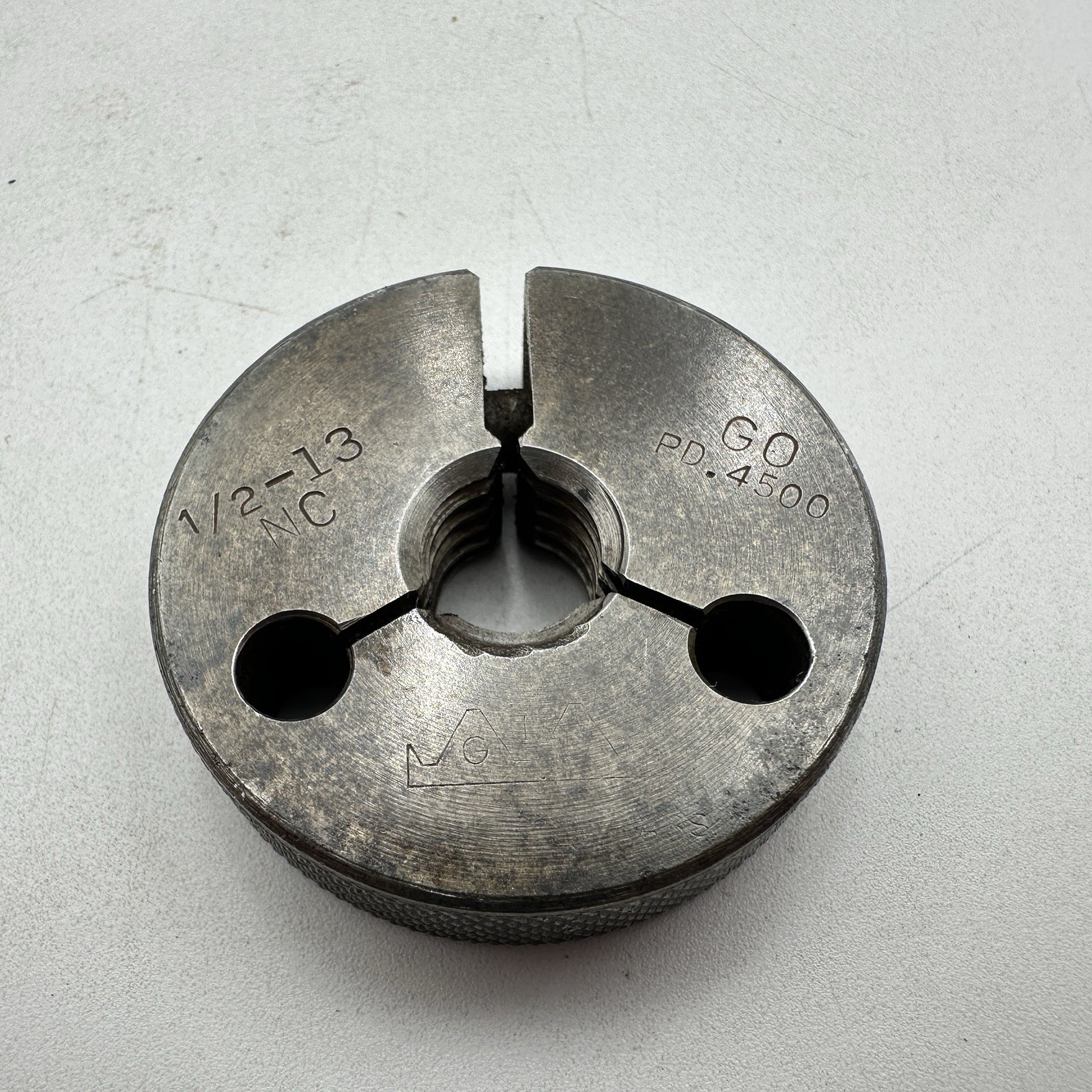1/2-13 NC Thread Ring Gage .50 GO PD. .4500 Greenfield GTD