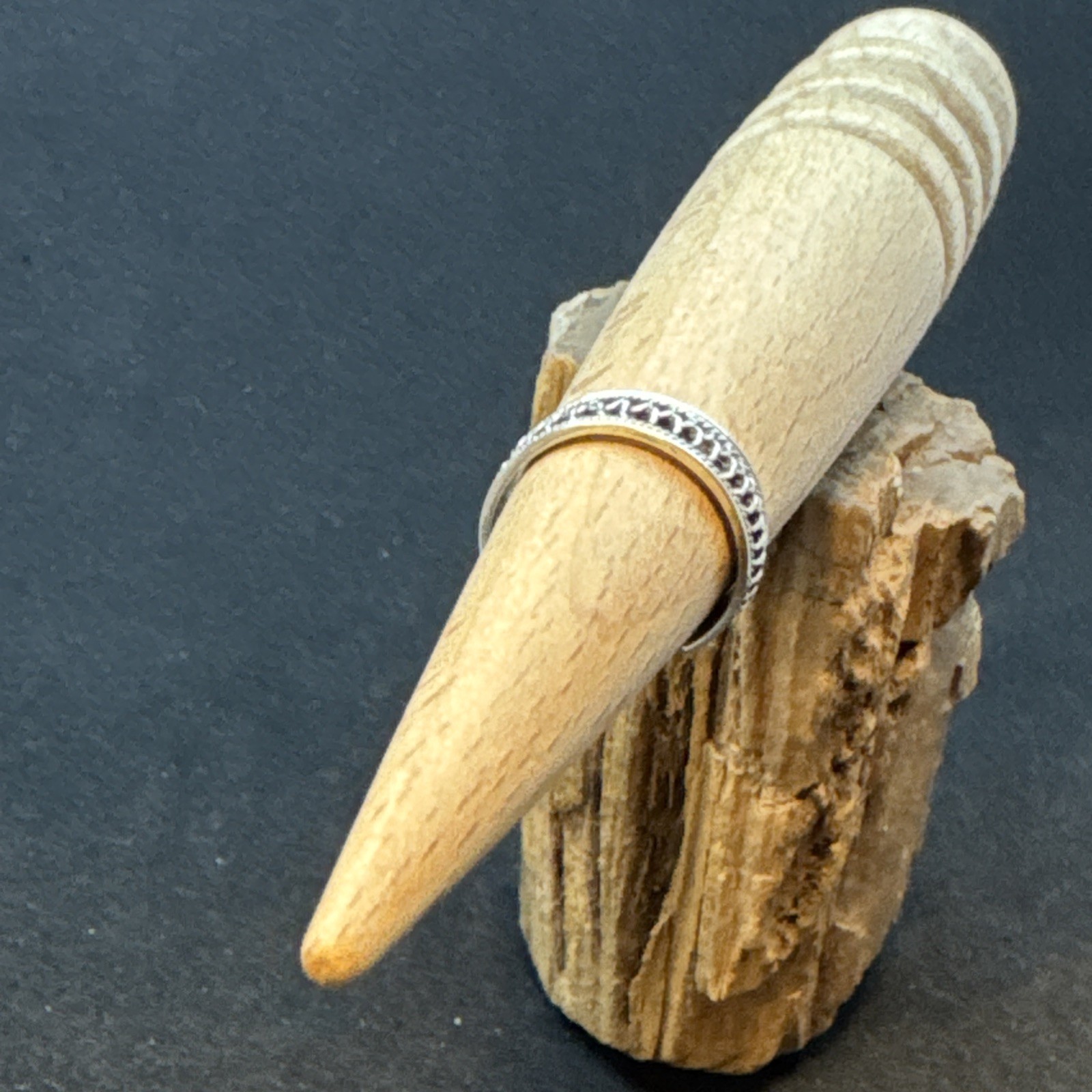 .925 Sterling Silver Patterned Cuff Toe Ring