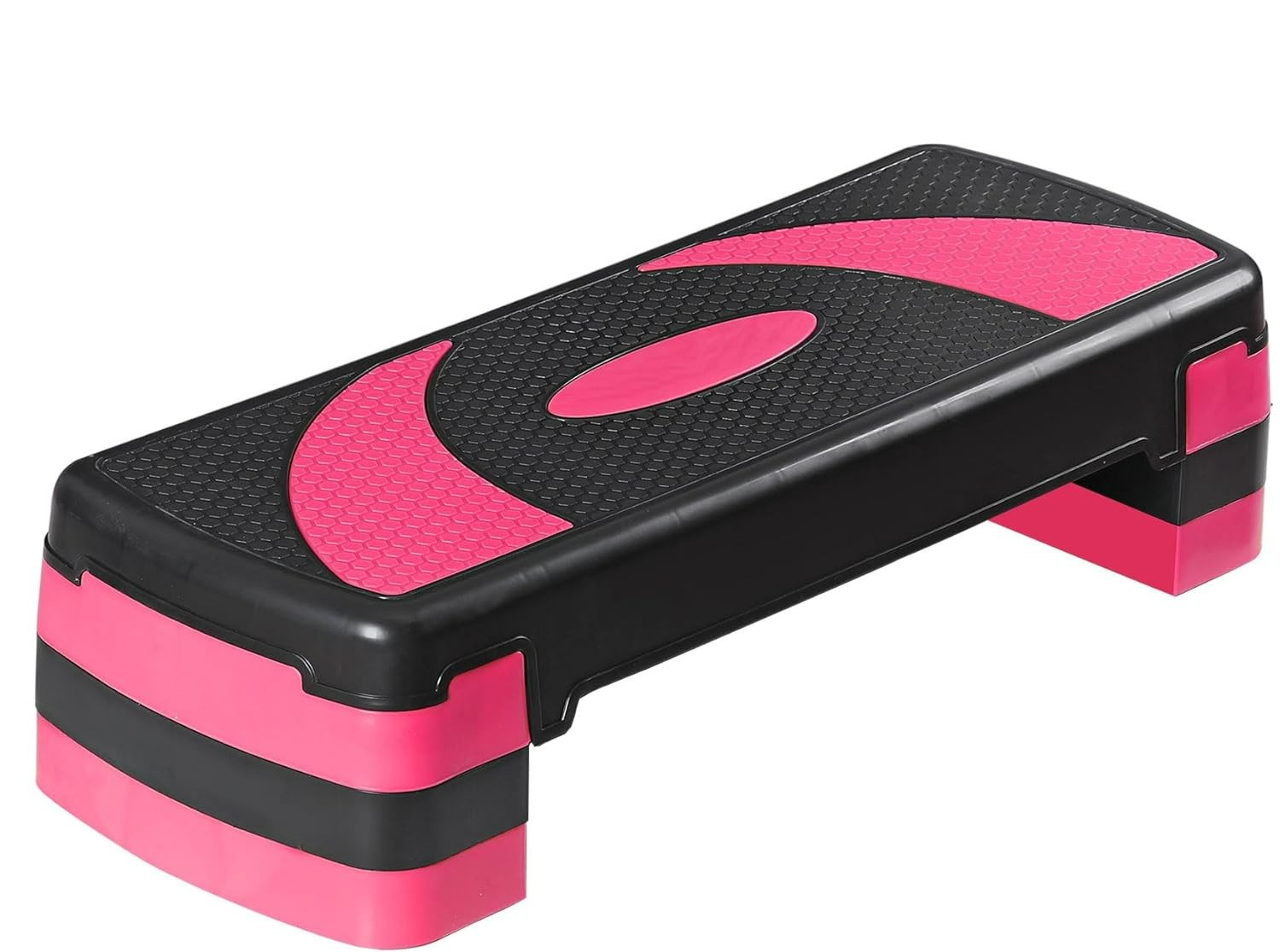 31’’ Aerobic Step Platform, Adjustable Exercise Workout Stepper with Stable Rise