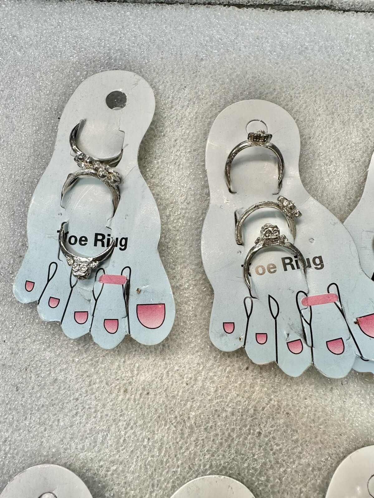 NWT Toe Rings 12 Cards 3 Per Card