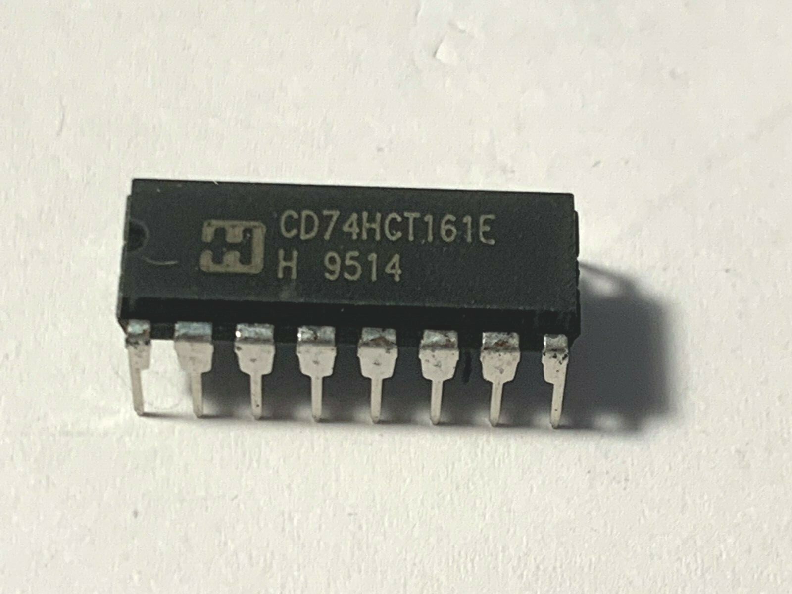 CD74HCT161E- HARRIS IC - CMOS Counter Single 4-Bit Sync Binary - DIP-16.