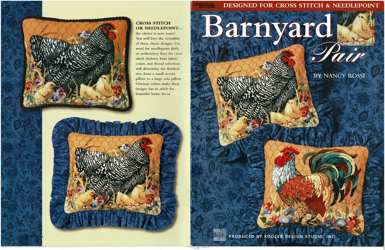 BARNYARD PAIR CROSS STITCH LEAFLET  #3424