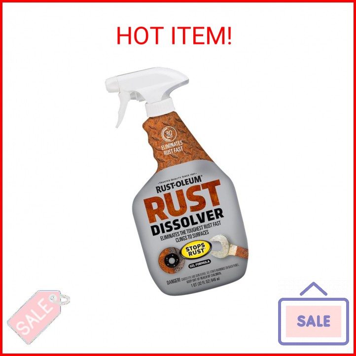 Rust-Oleum Rust Dissolver Trigger Spray Gel | Heavy-Duty Corrosion Remover for M