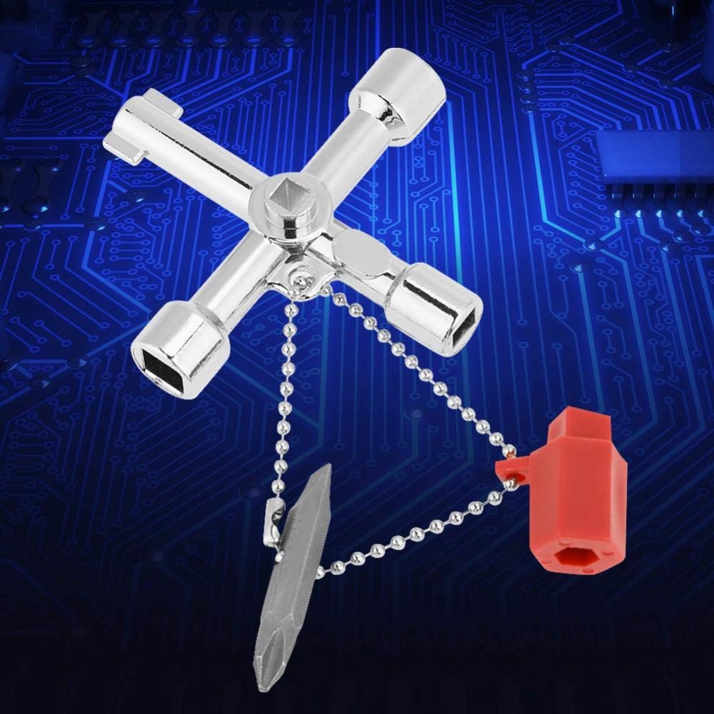 10pcs Universal Intersect Key Multifunctional 4 Way Intersect Key Wrenches fo...