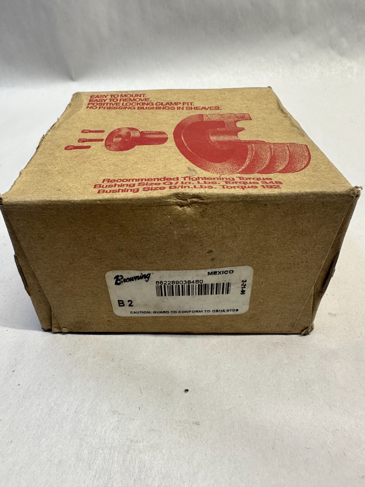 NEW - Browning 2L256 Taper-Lock Split Bushing 2" Bore, B Series