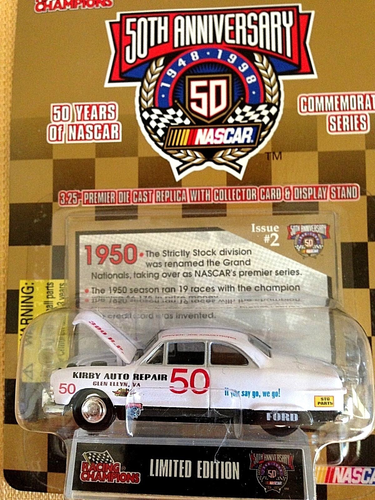 1950 - Nascar 50th Anniversary Car- Racing Champions -  Issue #2 - Die Cast 1.64