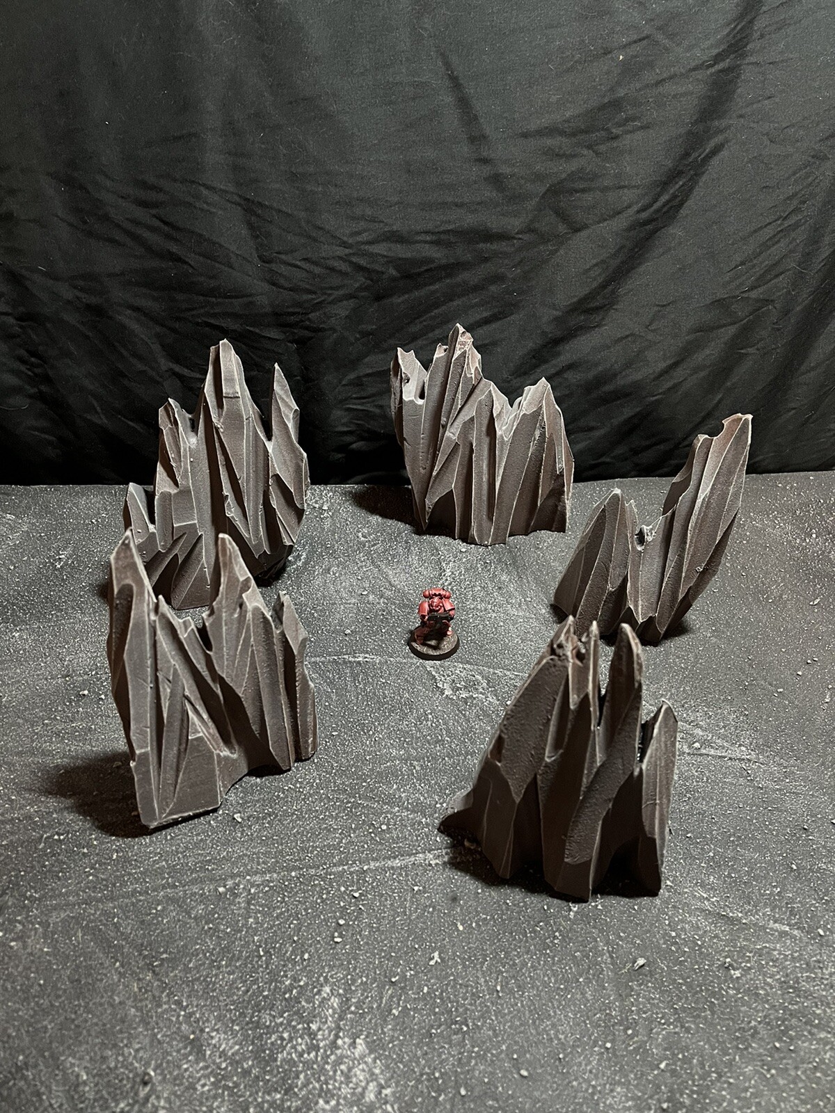 Jagged Rocks wargaming Terrain Set Compatible With Warhammer 40k