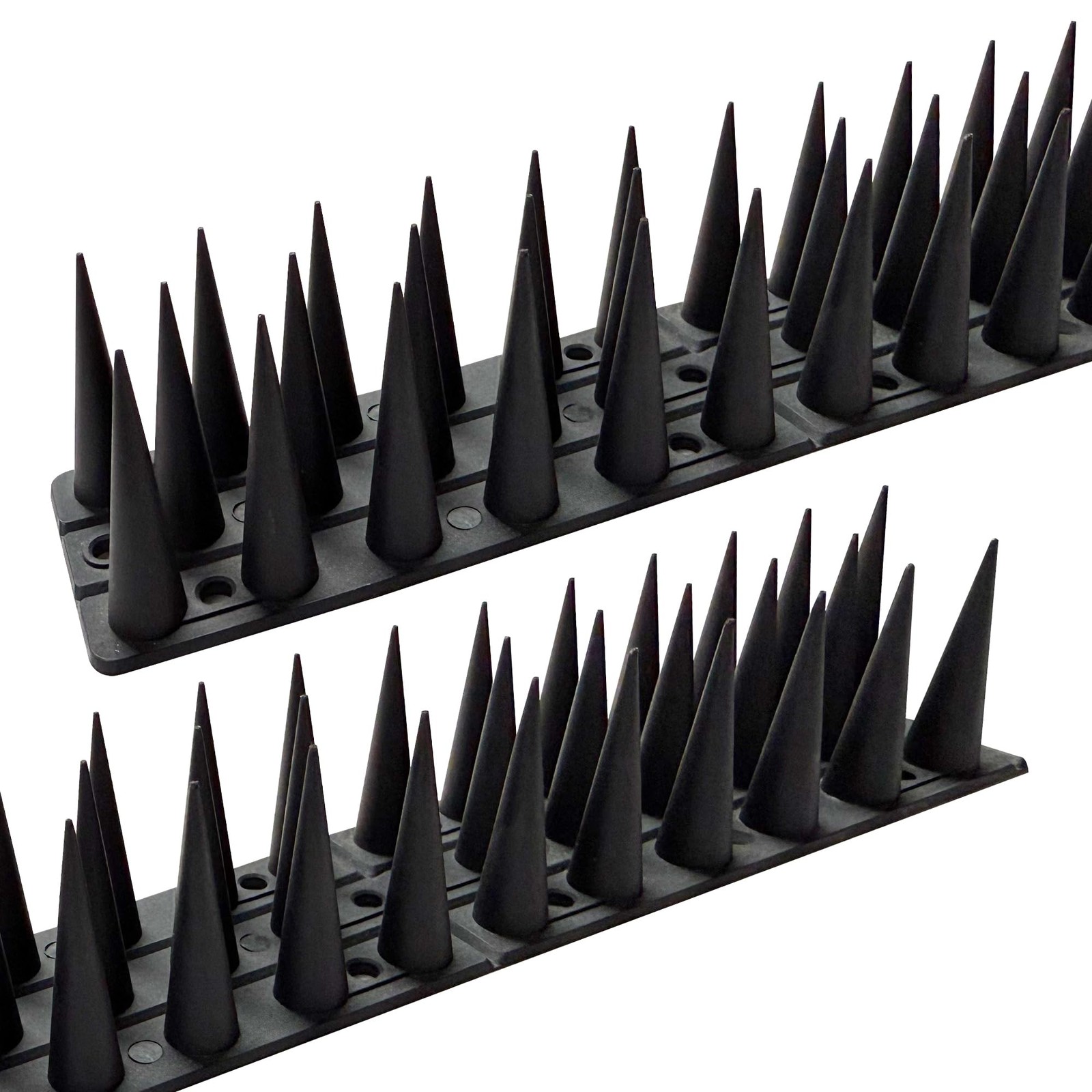 KOKMEYA Bird Spikes Black 20 Pack Bird Deterrents Outside Keep Raccoon Squirrel