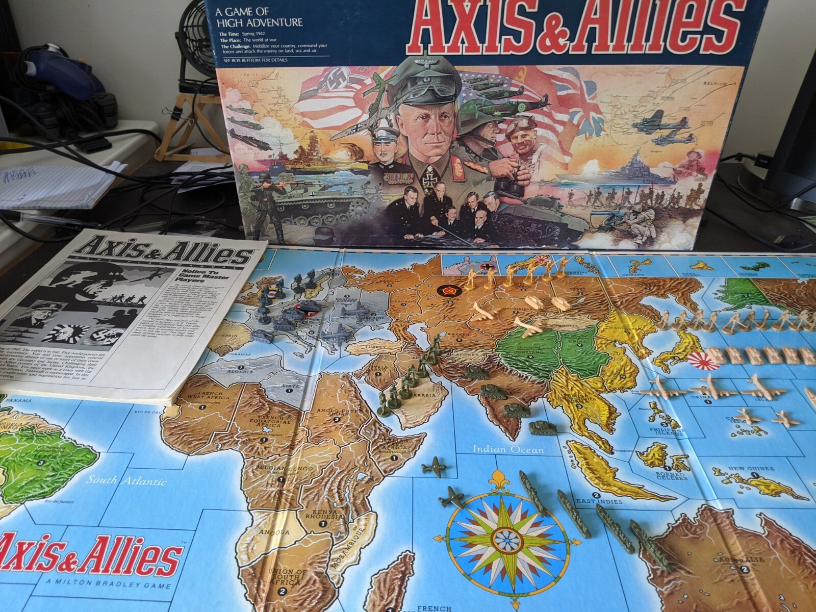 Milton Bradley Axis & Allies Military Board Game Replacement Parts Tanks Ships