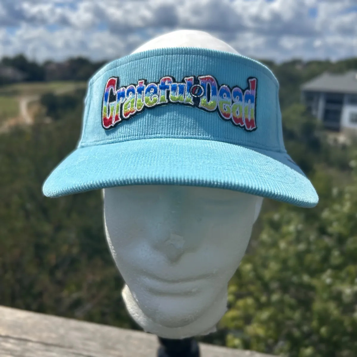 Grateful Dead Rainbow Cord Visor - Turqoise