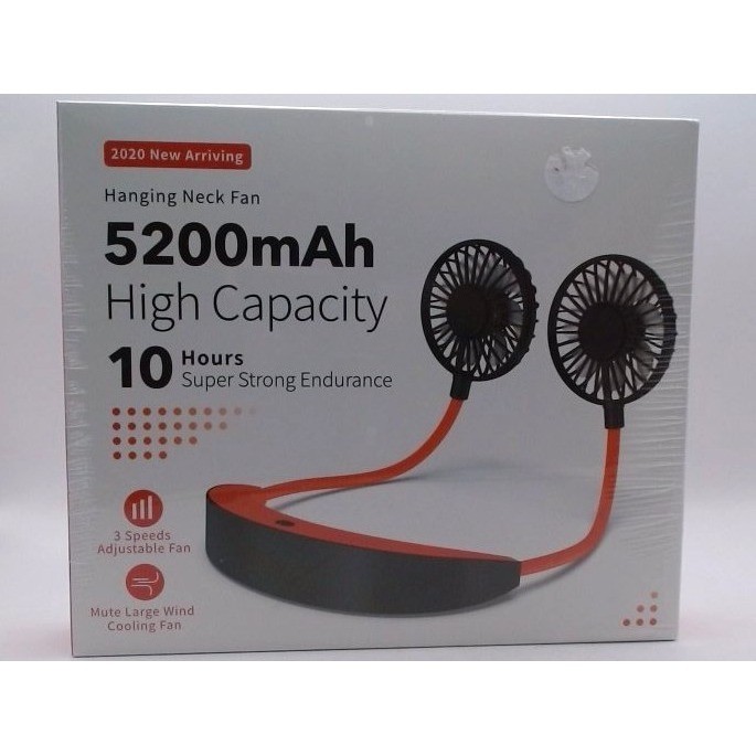 Hanging Neck Fan - 5200 mAh, High Capacity, 10 Hours, BRAND NEW IN BOX, SEALED