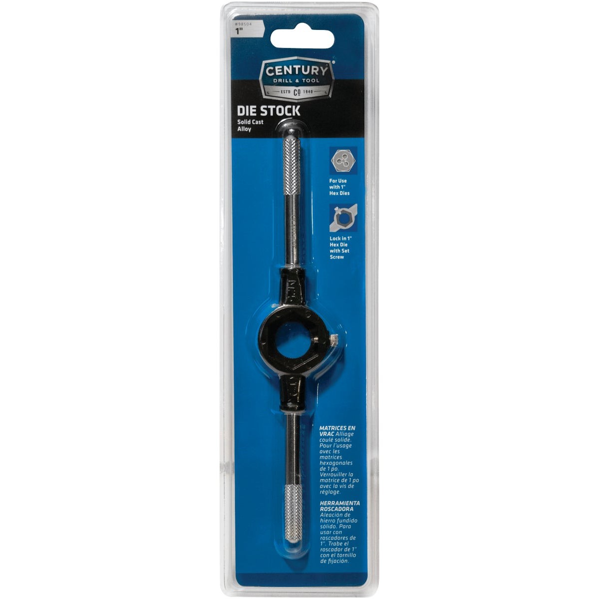 Drill & Tool Solid 1 In. Die Stock 98504  Drill & Tool 98504 081838985042