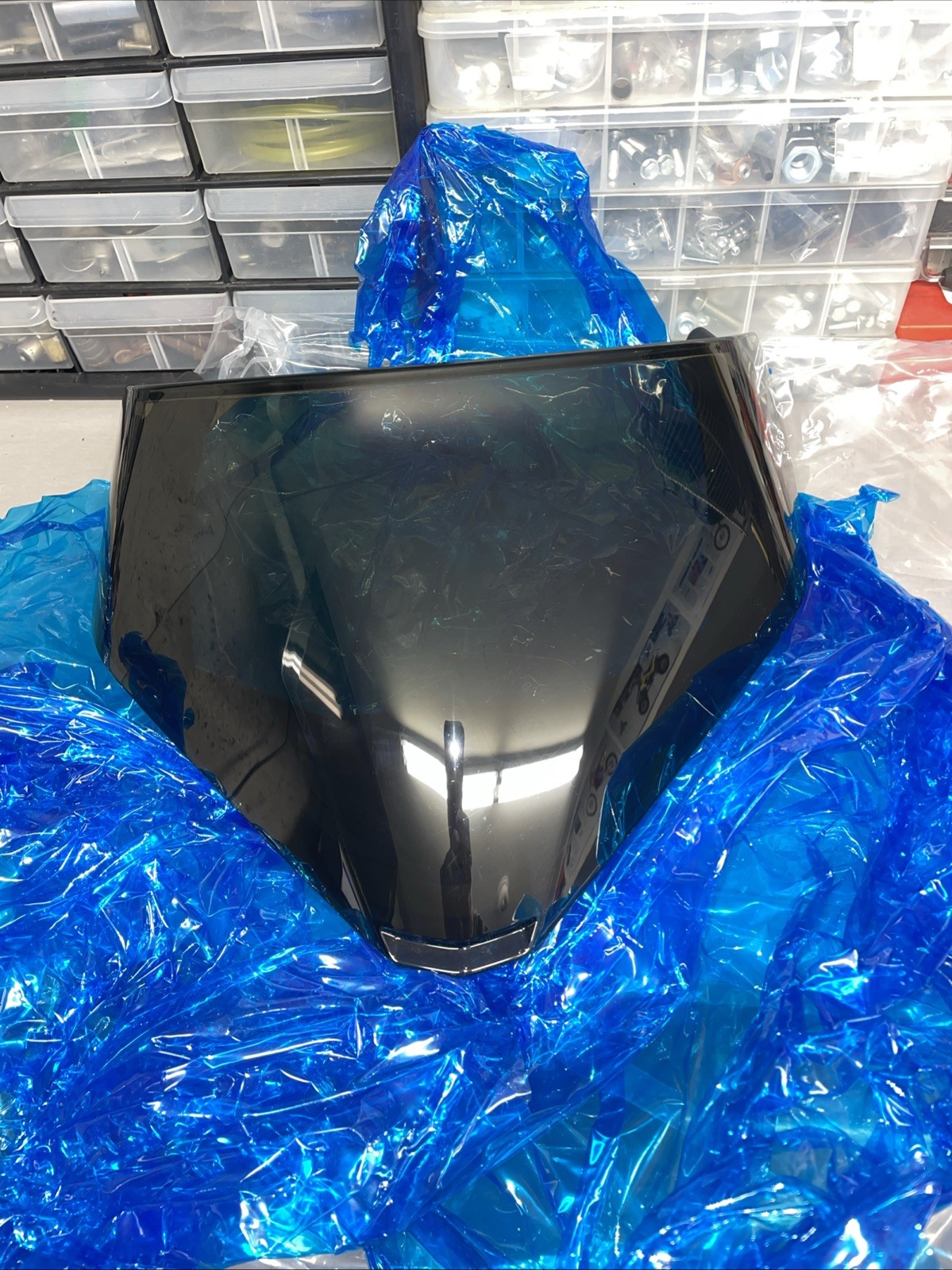 2026 Ski Doo MXZ 850 OEM Low Windshield Windscreen Dark Smoke Black