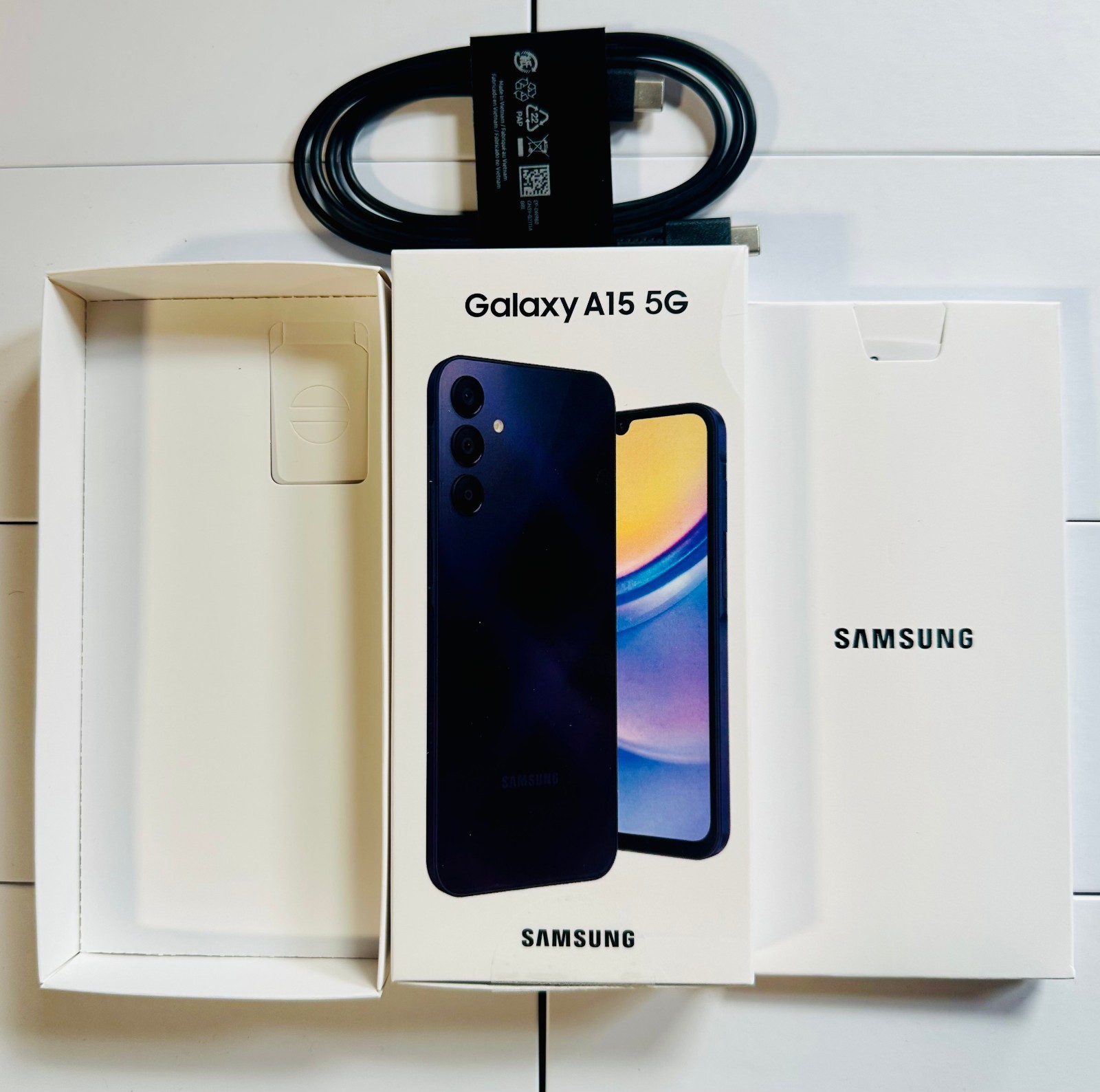 LOT Of Samsung Galaxy A15 Original Box ONLY & Accessories | Genuine OEM Kit -NEW