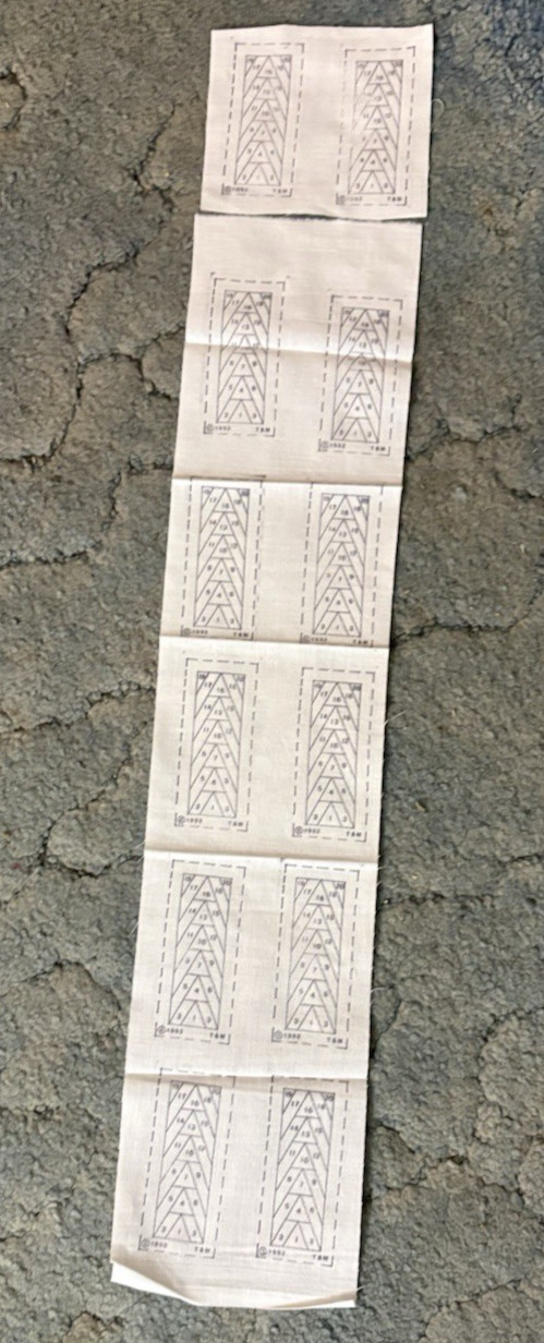 Vtg Rare Pkg  12 Thee and Me BRAIDED PYRAMID Paper Quilt Template Strips