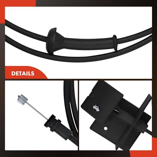67.95 inch Front Hood Latch Release Cable with Handle | Compatible with