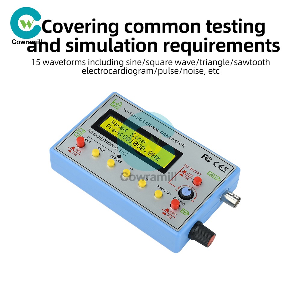 FG-150 DDS High-Precision Frequency Signal Generator with 15 Adjustable Waveform