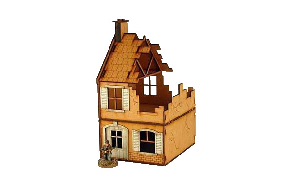Terrace House - Destroyed by Sarissa (Unpainted)