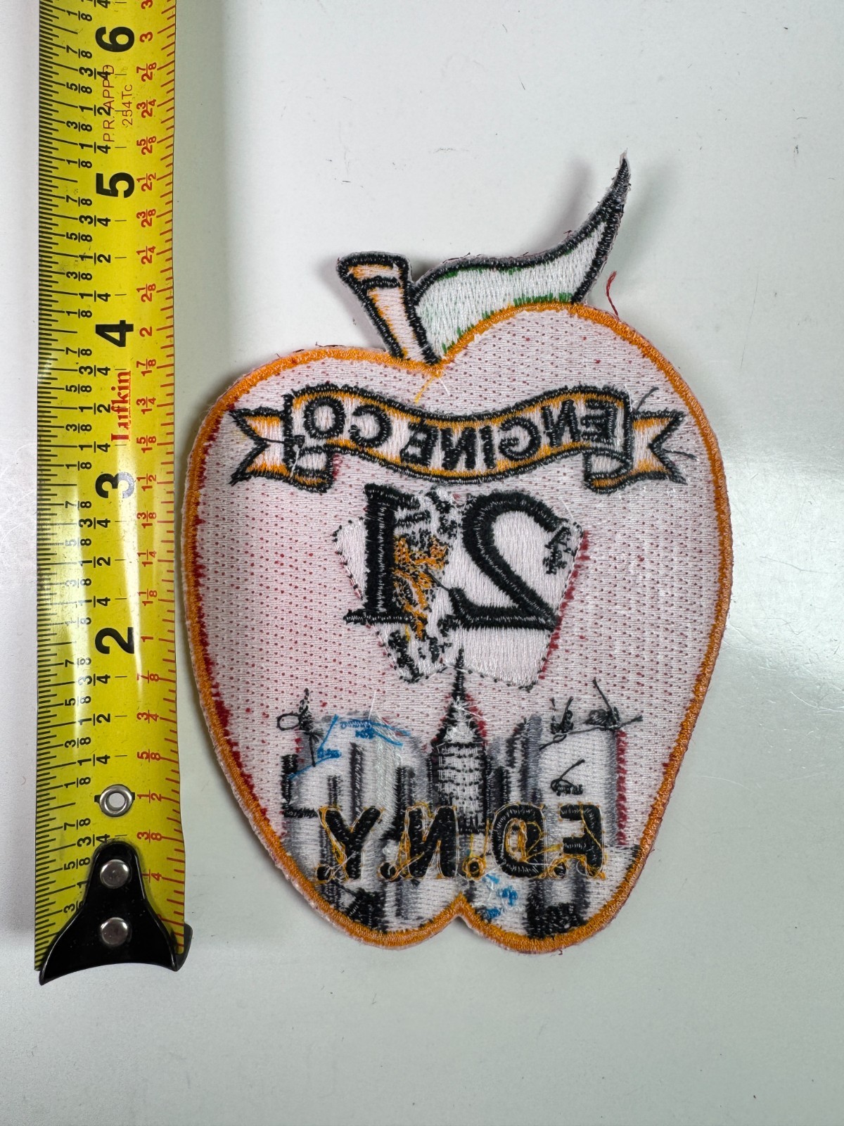 New York Fire Engine Company 2 NY Apple Shaped Patch