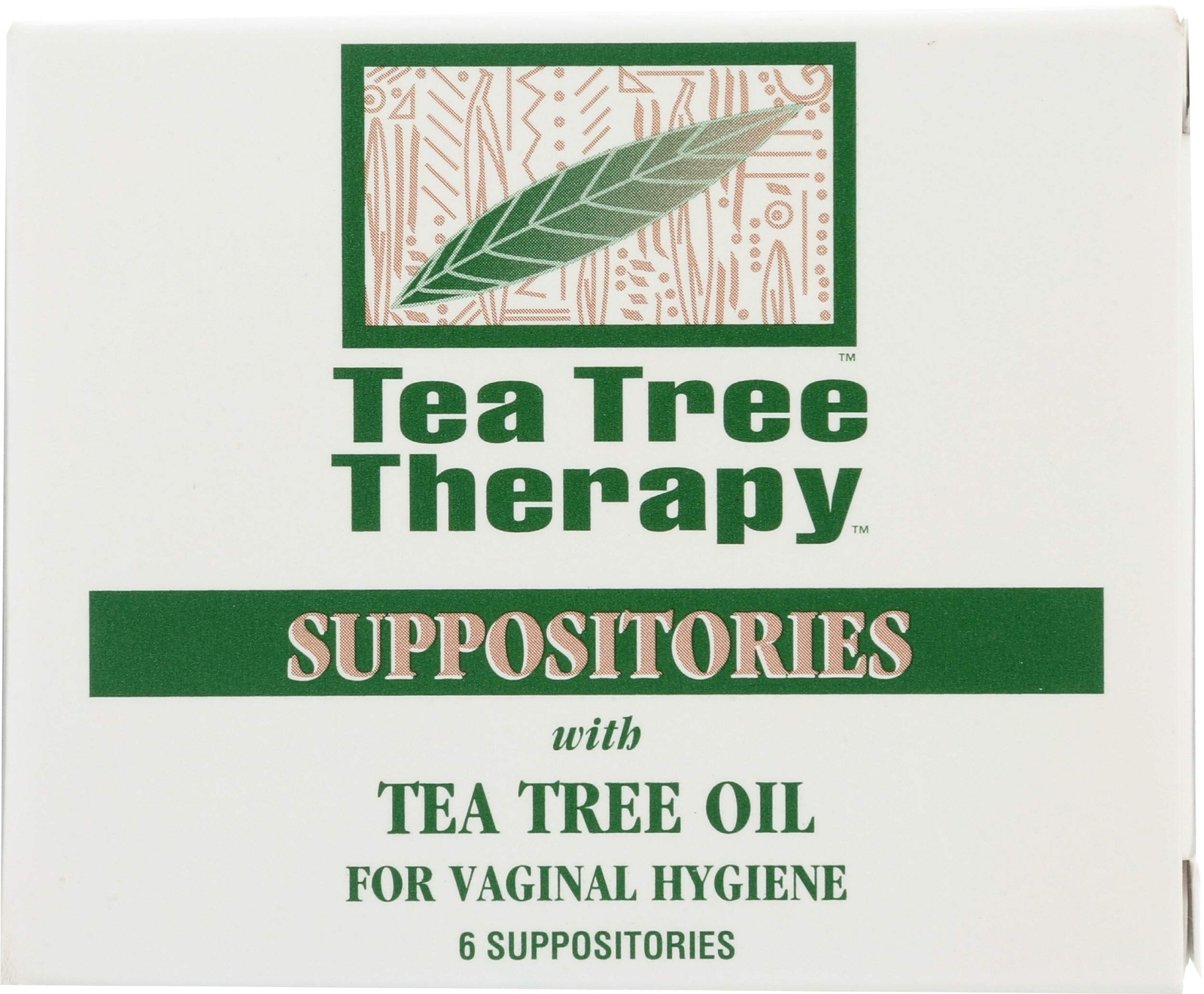 Tea Tree Therapy Vaginal Suppositories Pack of 6 for Vaginal Hygiene