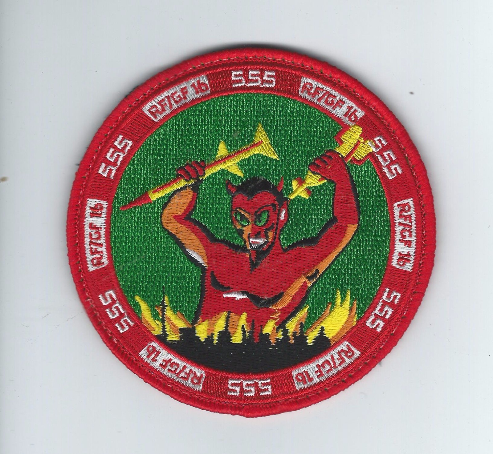 555th FIGHTER SQUADRON RED FLAG/GREEN FLAG 2016(UNIT'S LATEST)patch