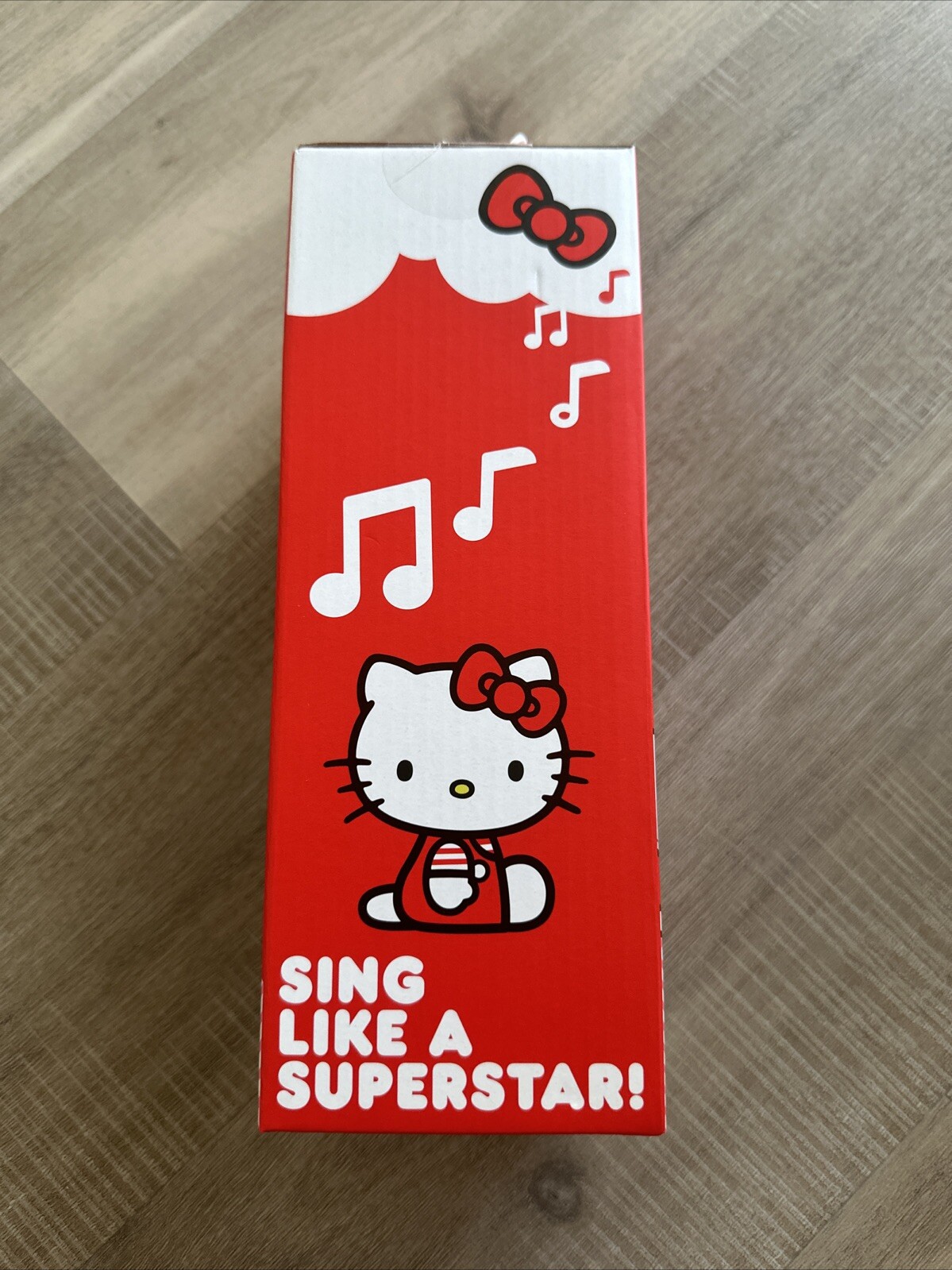 Hello Kitty Bluetooth Karaoke Microphone & Wireless Speaker USB Charging Red NEW