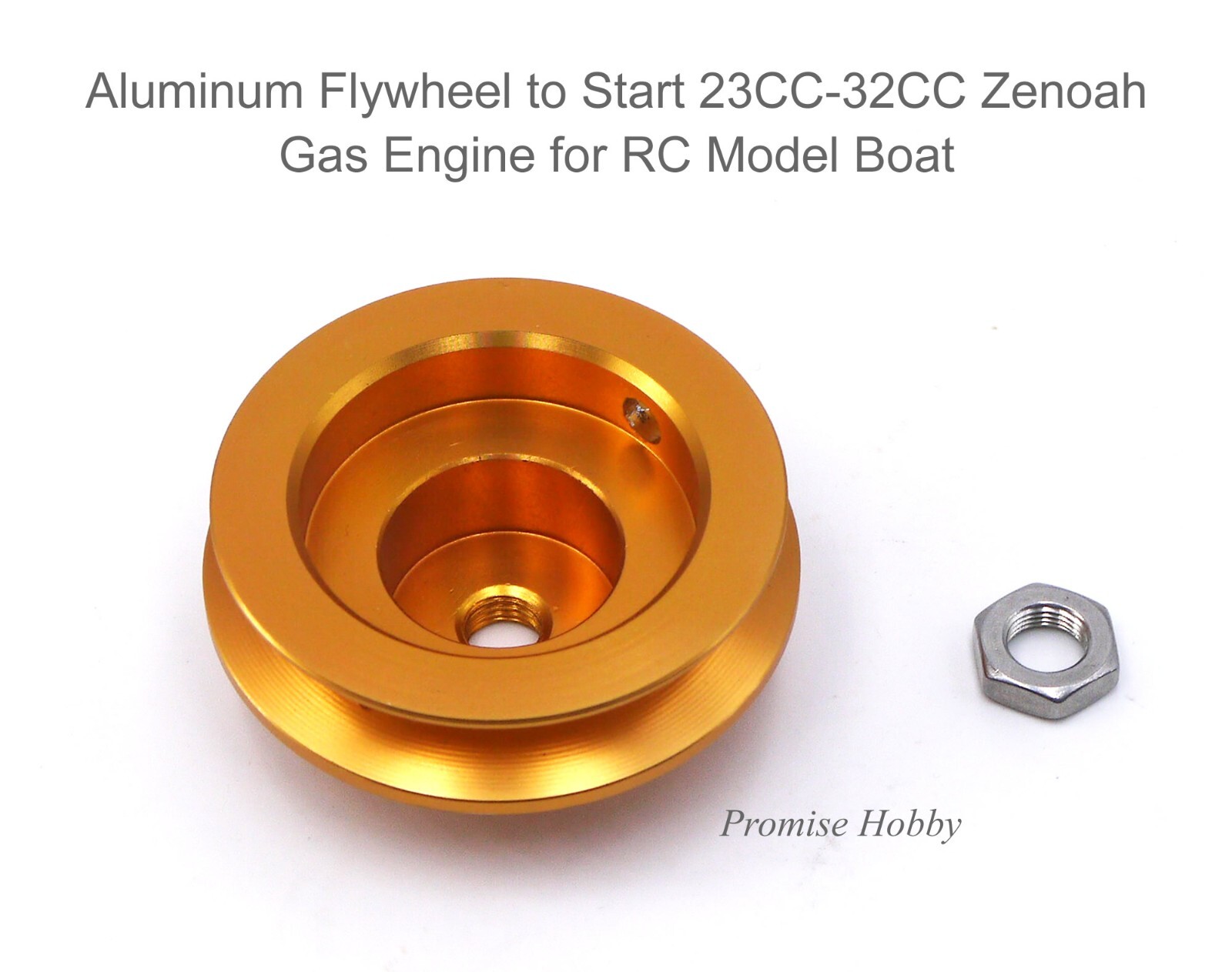Aluminum Flywheel to Start  23-32CC Zenoah Gas Engine for RC Model Boat