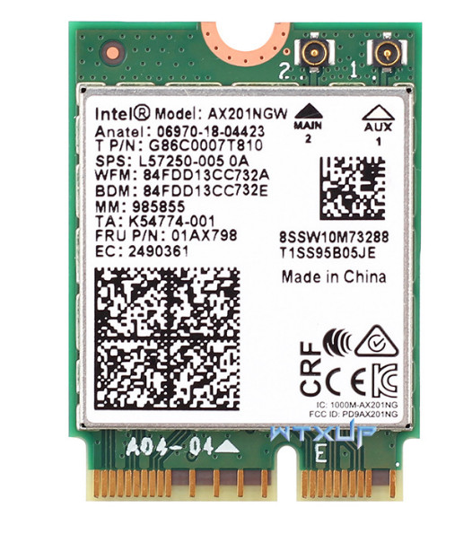 AX201NGW WIFI6 Gigabit 3000M built-in wireless network card M.2 CNVio2 Bluetooth