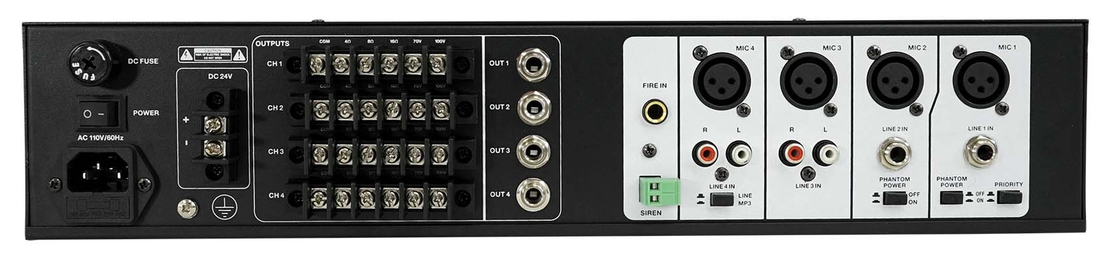 Rockville ROCK MATRIX 4 Zone Home Audio Amplifier Receiver Multi Room System