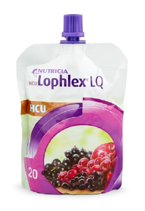 HCU Lophlex LQ Homocystinuria Oral Supplement Mixed Berry 4.2 oz. Pouch 1 Each