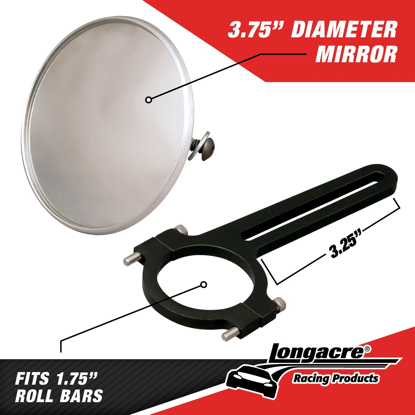 Longacre 52-22548 Clamp On Spot Mirrors