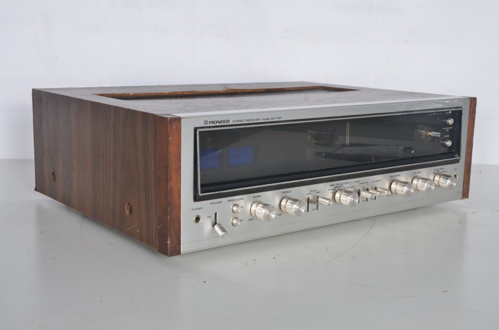 Vintage Pioneer SX-737 AM/FM Stereo Receiver Tested Working Read Details