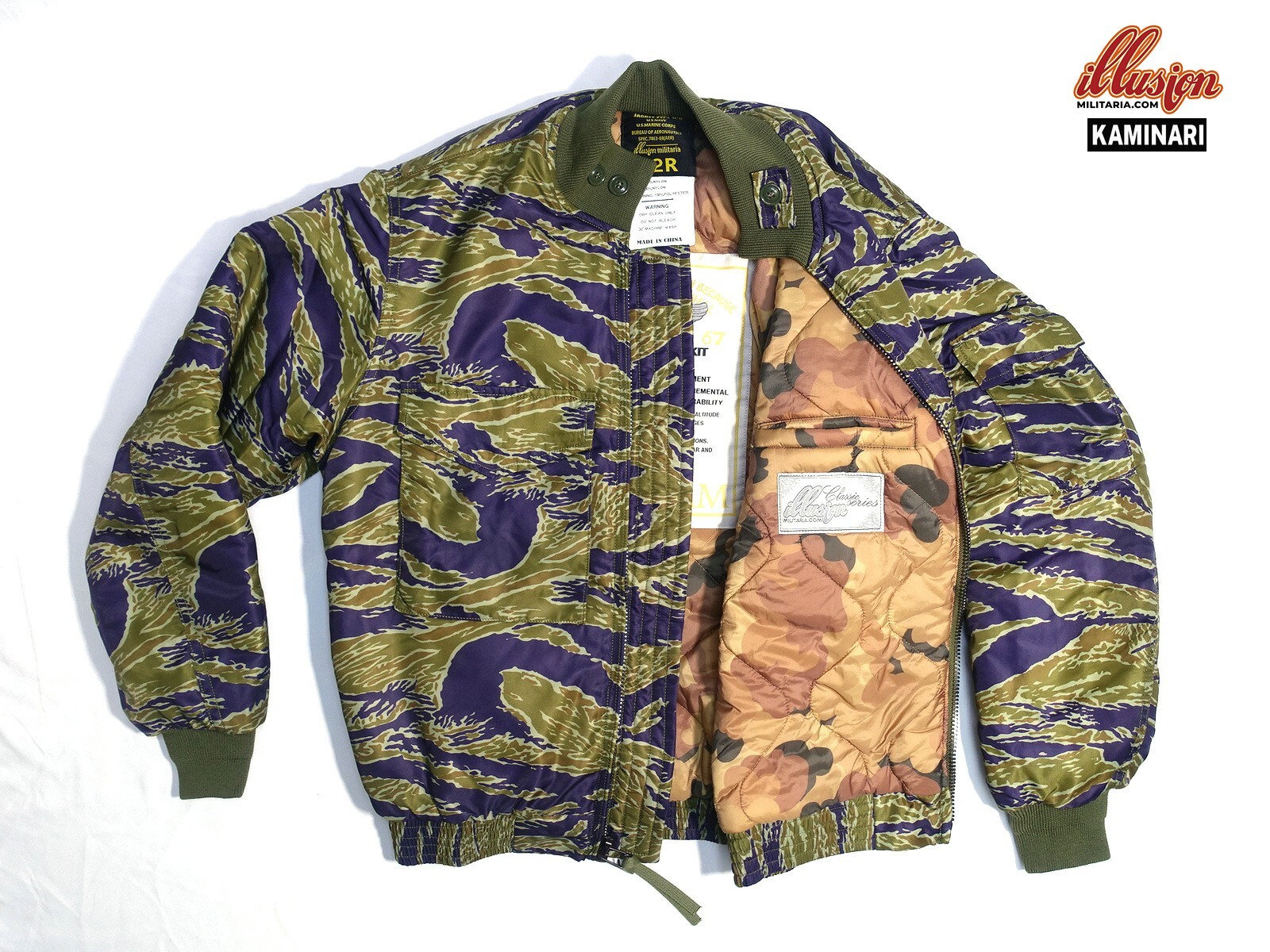 nylon G-8 flying jacket，camouflage Seawave tiger stripe