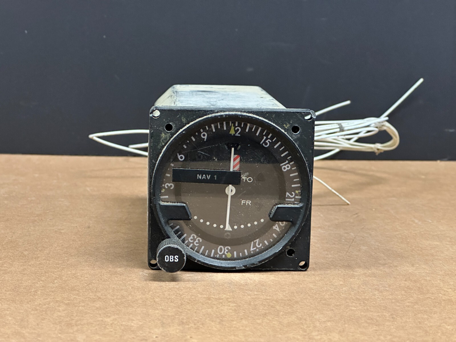 King Radio Corp Course Sel. Indicator P/N 066-3008-02 As Removed