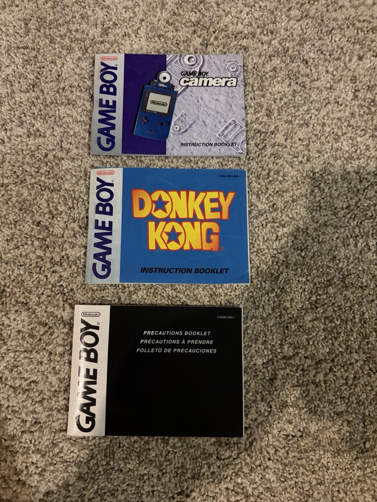 Game Boy Instruction Booklets: $5.00 Each (Message If You Want Specifics)