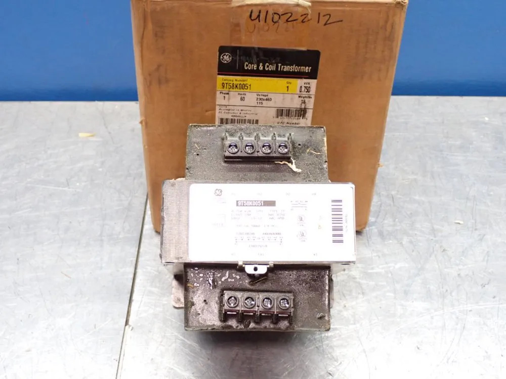 GENERAL ELECTRIC 9T58K0051 TRANSFORMER 0.75 KVA 10251700712