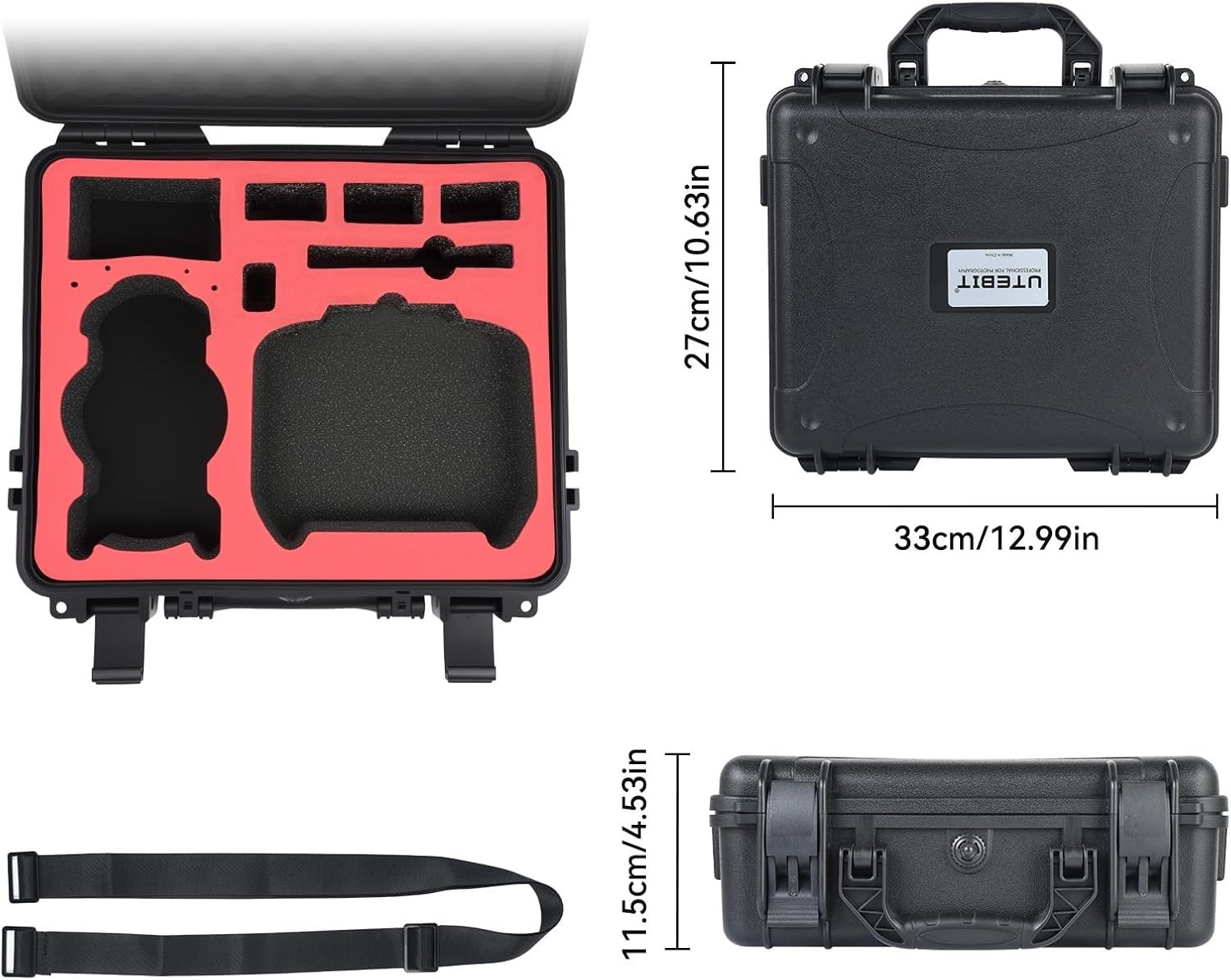 Hard Carrying Case for DJI Mini 5 Pro Drone, Fly More Combo, Protective T