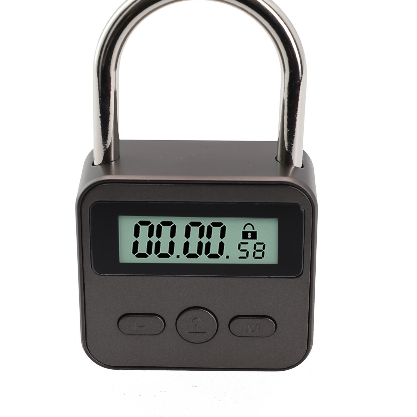 Multifunction Timer Padlock LCD Display Time Lock For Travel Waterproof
