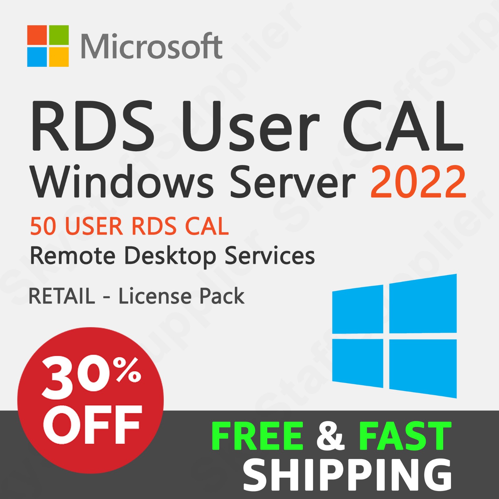 Microsoft Windows Server 2022 RDS (50 User CALs) -BRAN NEW, Retail Package