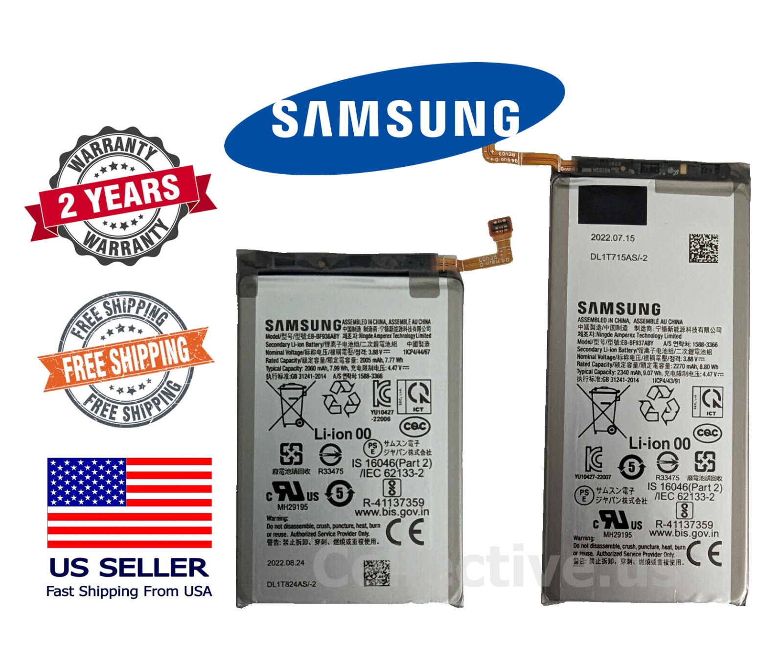 New OEM Samsung Galaxy Z Fold 4 EB-BF936ABY EB-BF937ABY Battery Genuine Original