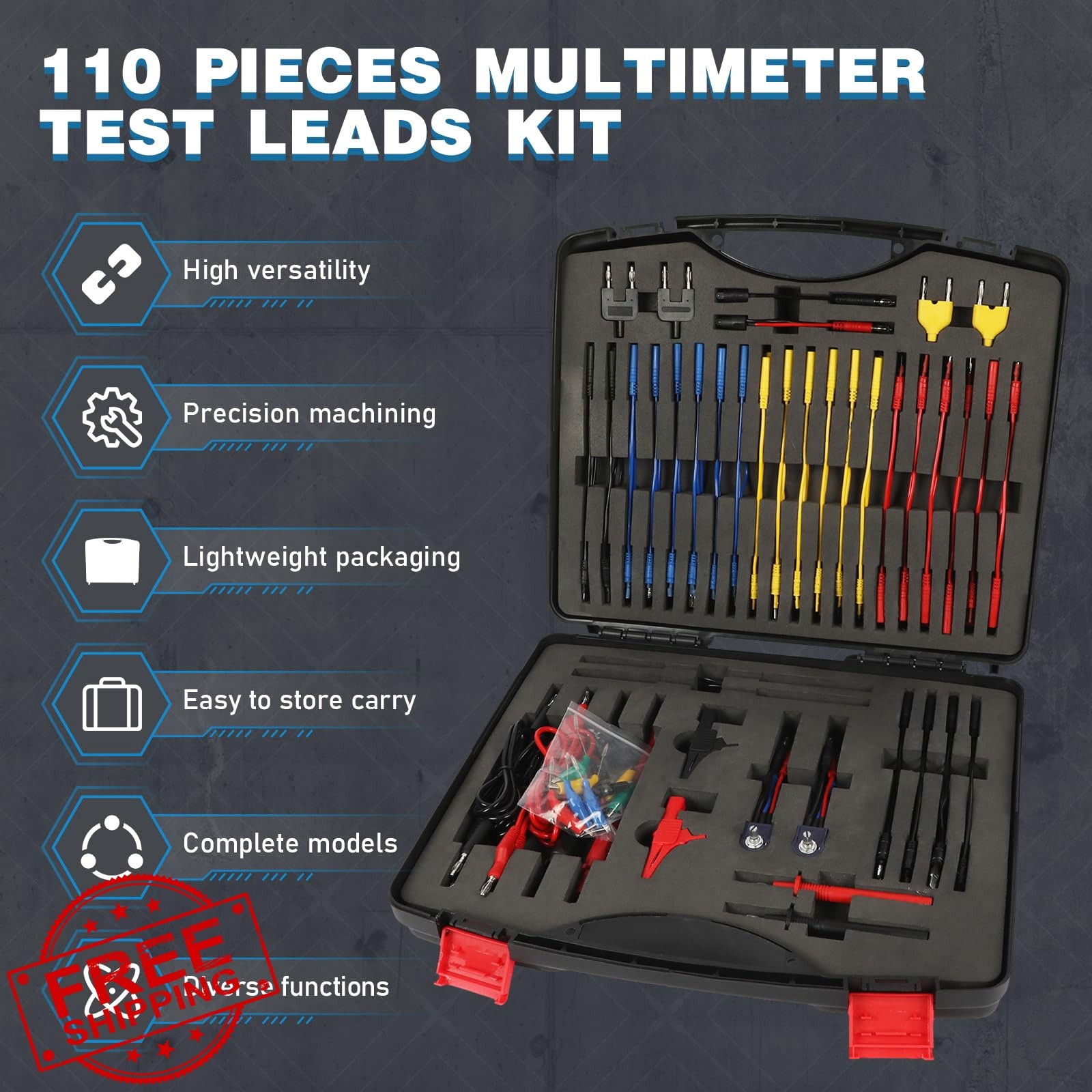 LDVROH 110PCS Automotive Test Lead Kit