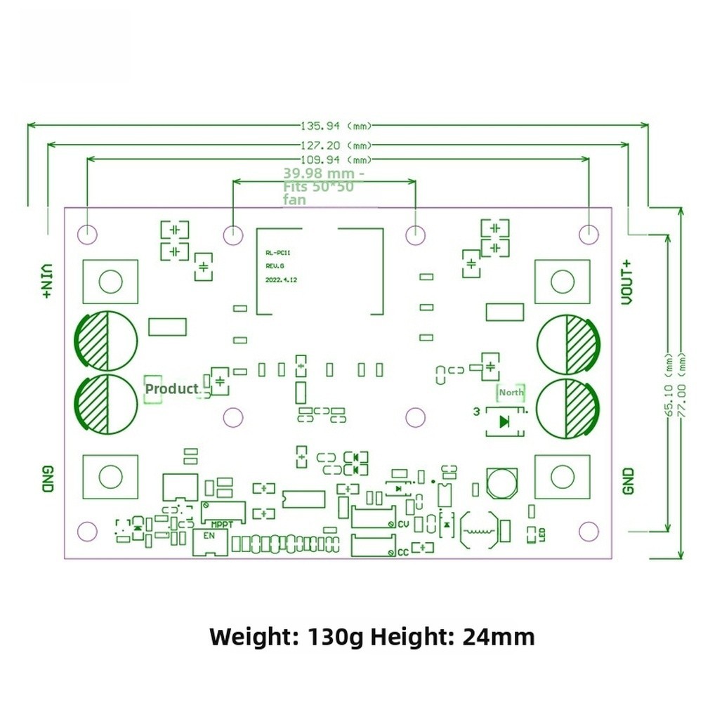 LT8705 600W DC-DC Converter with Current Mode Control and MPPT Function