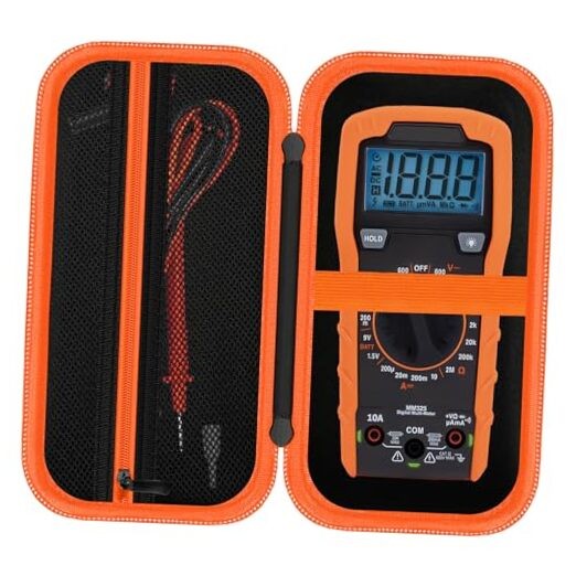 Klein Tools MM400/MM420/MM325/MM300 Hard Storage Case - Black & Orange