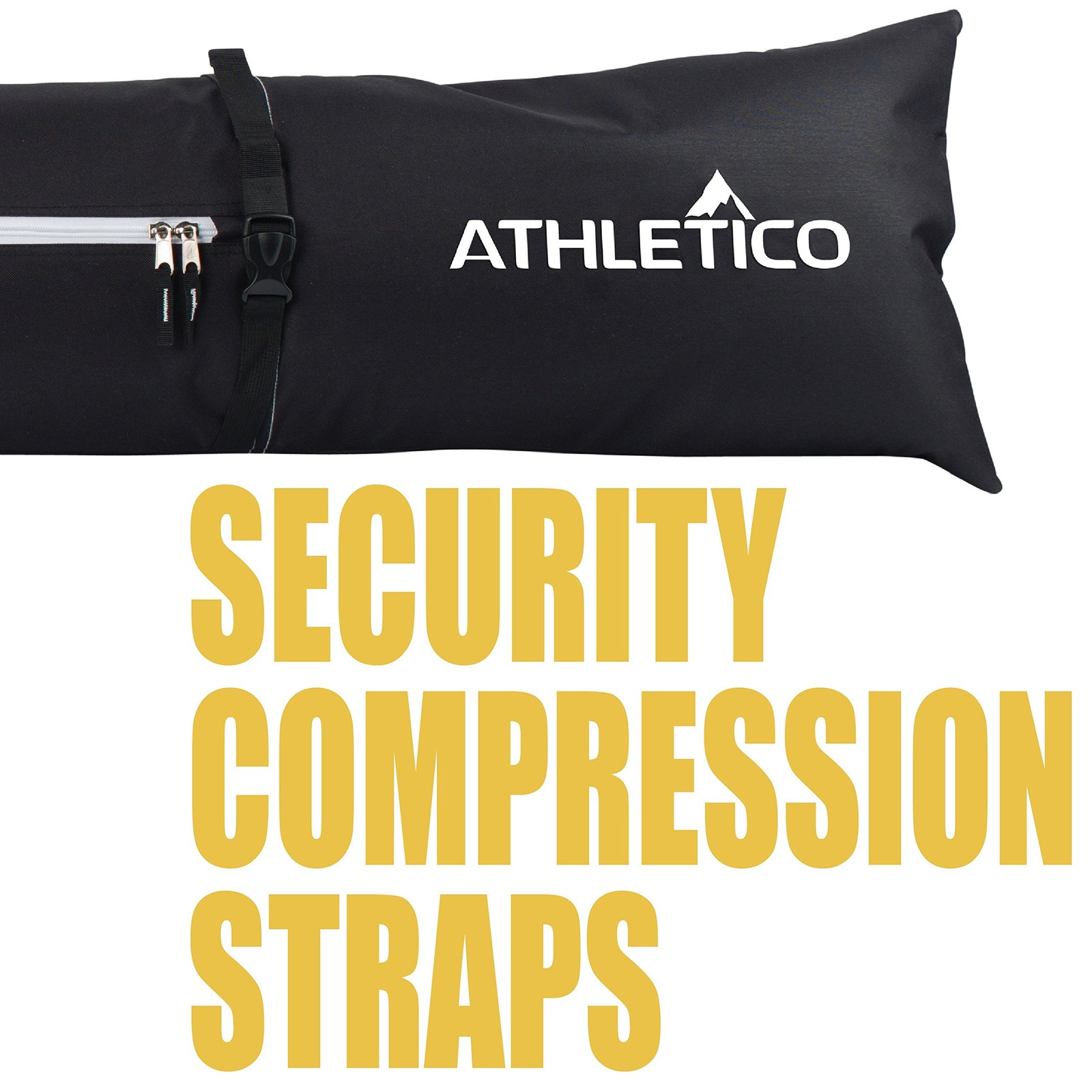 Athletico Ski Bag and Boot Combo - Large, Black with White Trim